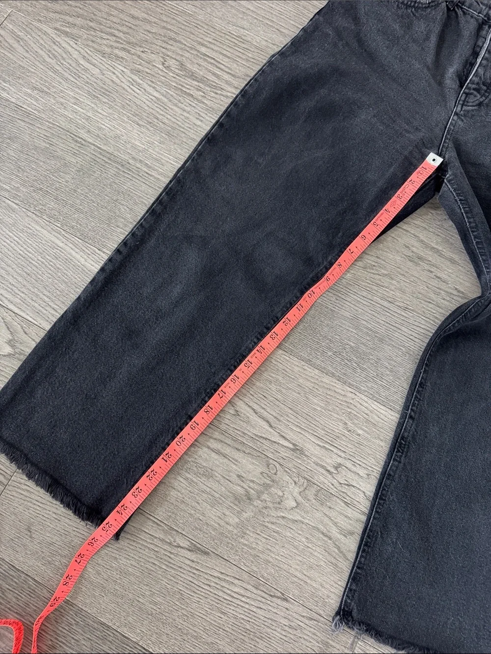 🌼Zara🌼 Washed Black Straight Ankle Jeans, Size 8
